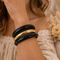 Bracelets rigides vintage résine – Élégance instantanée pour sublimer votre poignet